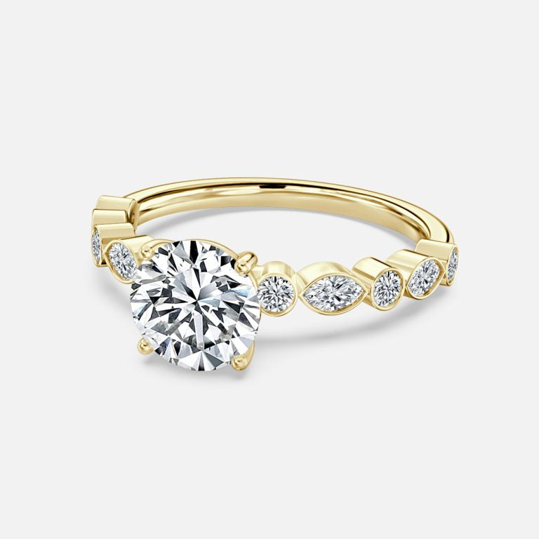 Light and Lustrous Engagement Ring