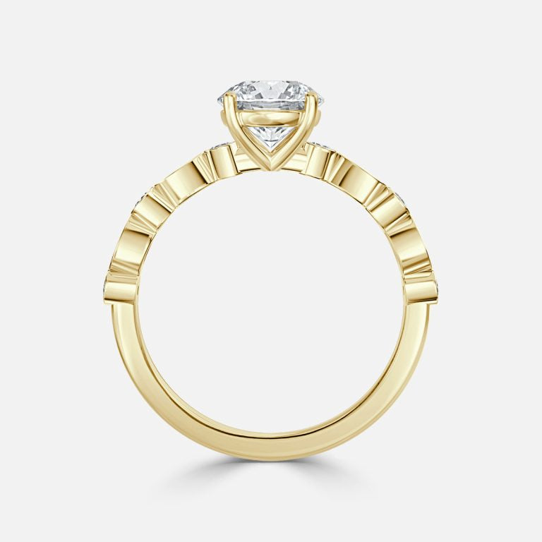Light and Lustrous Engagement Ring