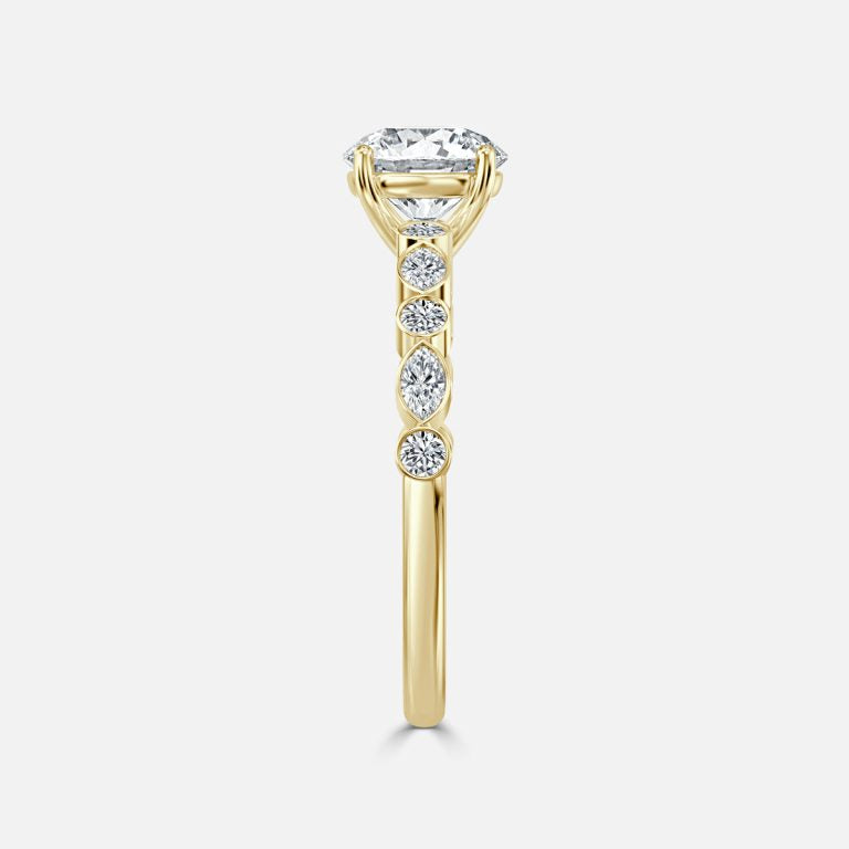 Light and Lustrous Engagement Ring