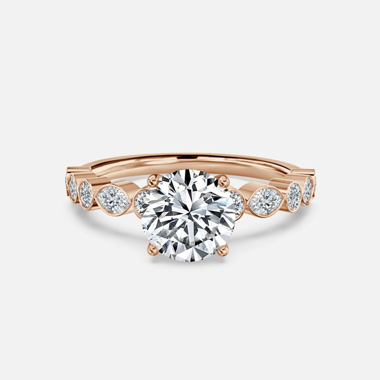 Light and Lustrous Engagement Ring