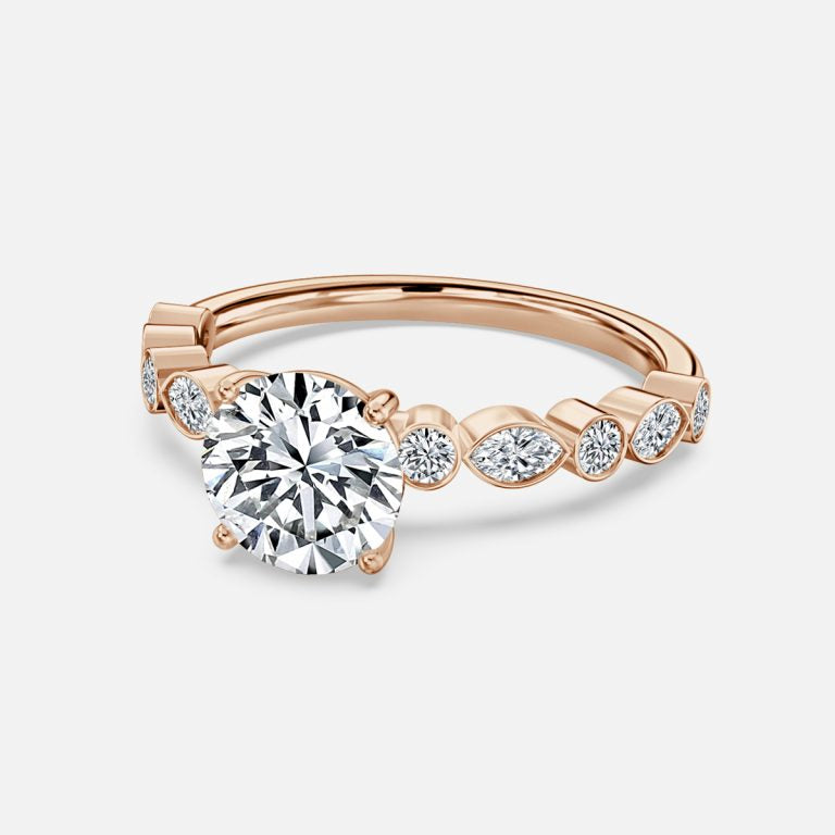 Light and Lustrous Engagement Ring