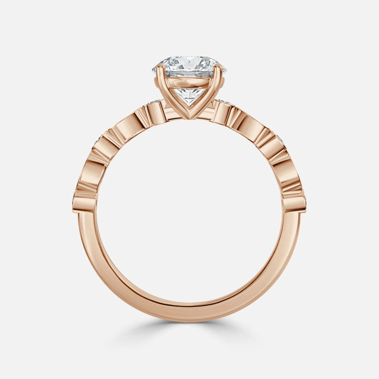 Light and Lustrous Engagement Ring