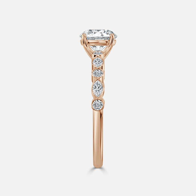 Light and Lustrous Engagement Ring