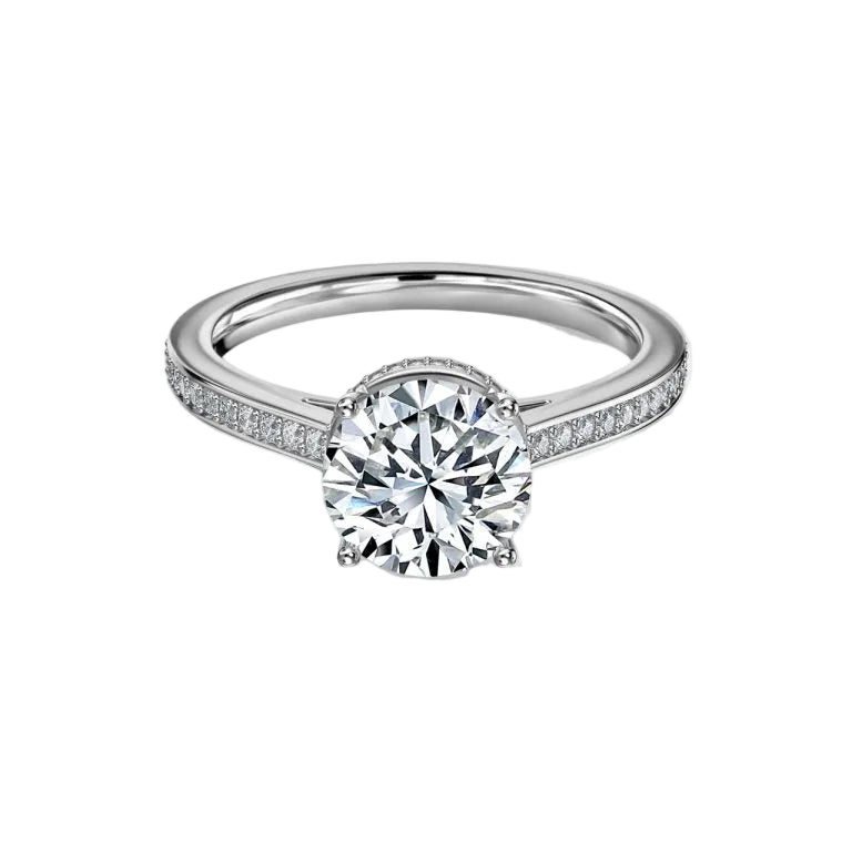 Elegant Round Cut Engagement Ring