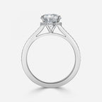 Elegant Round Cut Engagement Ring