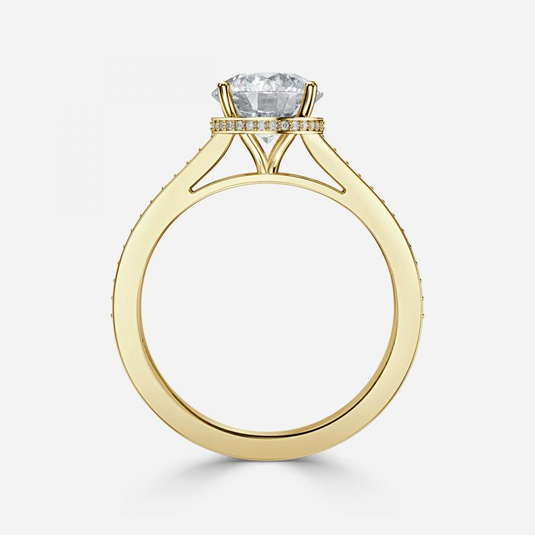 Elegant Round Cut Engagement Ring