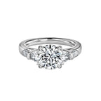 Round Cut Distinct and Elegant Engagement Ring