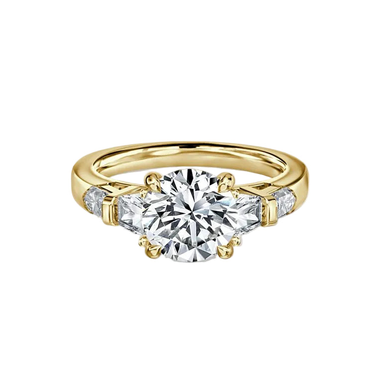 Round Cut Distinct and Elegant Engagement Ring
