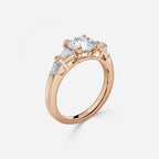 Round Cut Distinct and Elegant Engagement Ring