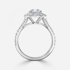 Double Halo Diamond Engagement Ring
