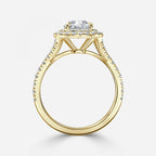 Double Halo Diamond Engagement Ring