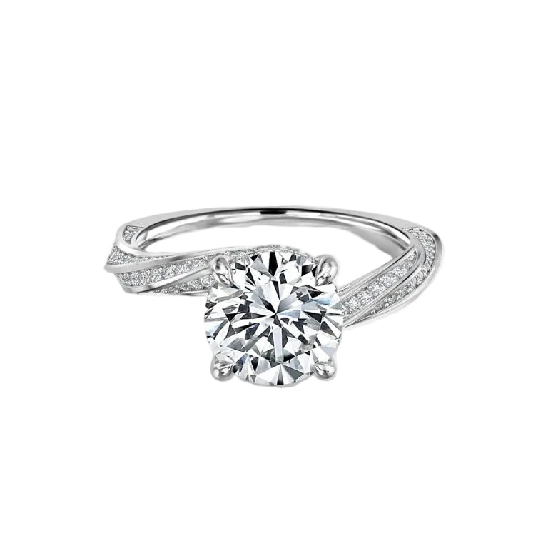 Round Engagement Ring