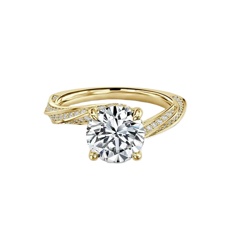 Round Engagement Ring