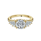 Seven Stone Round cut Engagement Ring