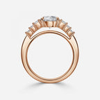 Seven Stone Round cut Engagement Ring