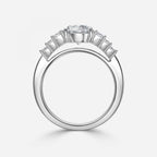 Seven Stone Round cut Engagement Ring