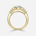 Seven Stone Round cut Engagement Ring