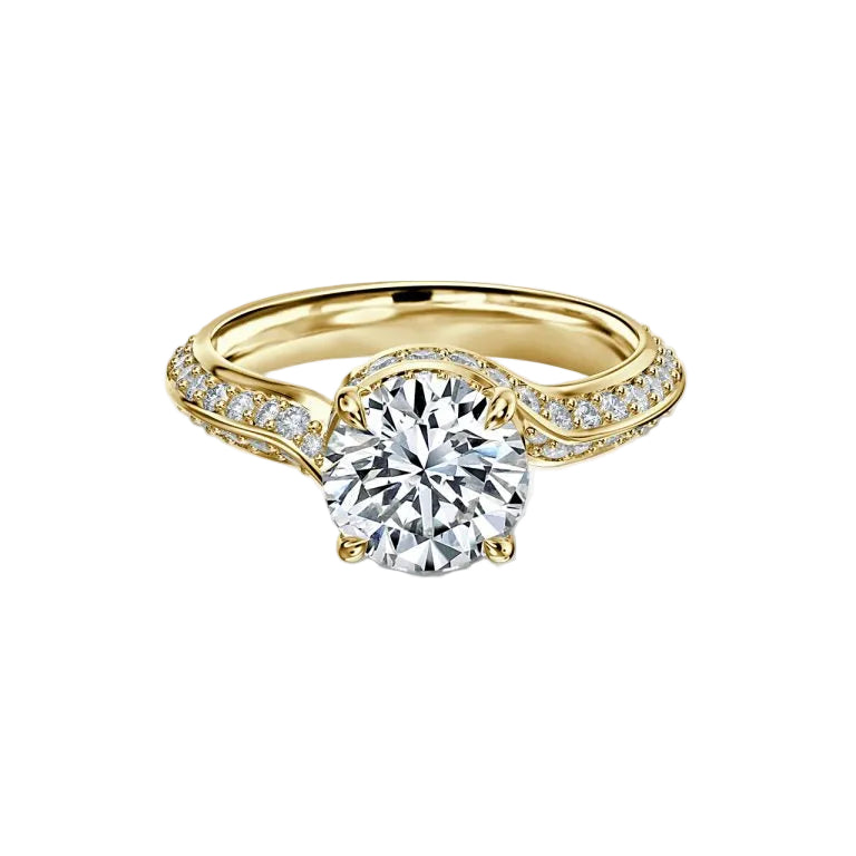 Round Engagement Ring