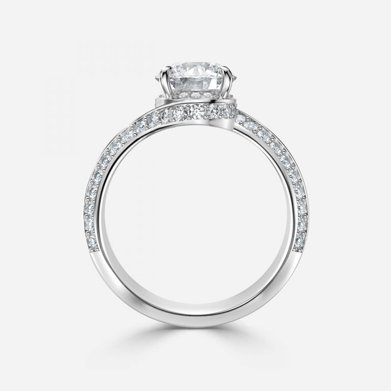 Round Engagement Ring