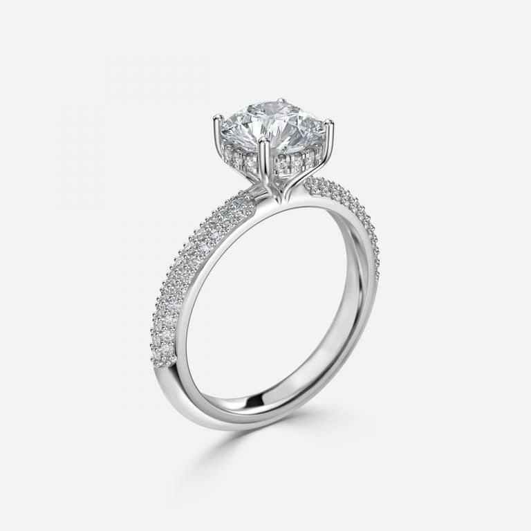 Round Cut Diamond Engagement Ring