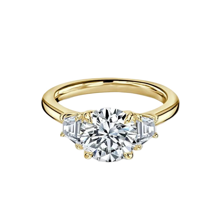 Round Engagement Ring