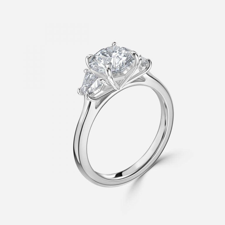 Round Engagement Ring