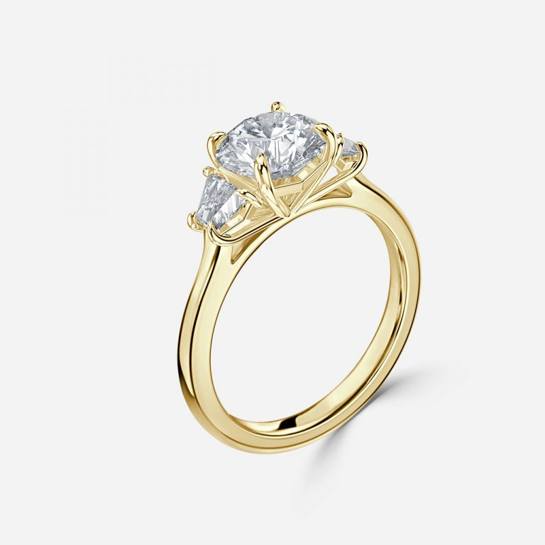Round Engagement Ring