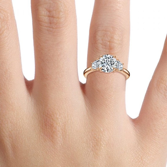 Round Engagement Ring