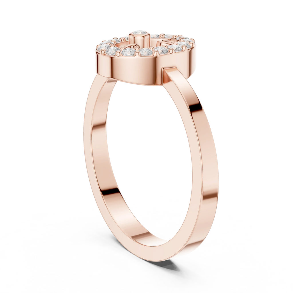 0.18 CTW 10K White Gold Moissanite Diamond Bridal Wedding Ring