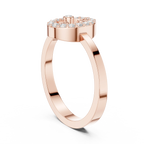 0.18 CTW 10K White Gold Moissanite Diamond Bridal Wedding Ring