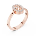 0.18 CTW 10K White Gold Moissanite Diamond Bridal Wedding Ring