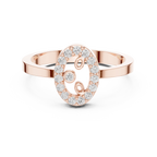 0.18 CTW 10K White Gold Moissanite Diamond Bridal Wedding Ring