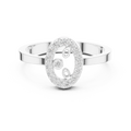 0.18 CTW 10K White Gold Moissanite Diamond Bridal Wedding Ring