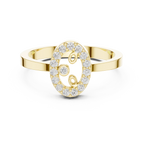 0.18 CTW 10K White Gold Moissanite Diamond Bridal Wedding Ring