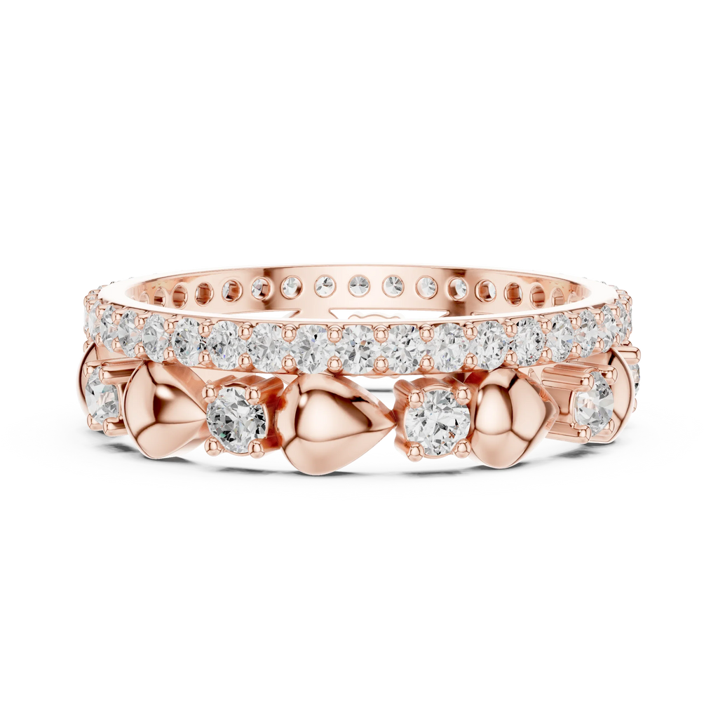 Unique 1.53 CTW Womens VVS1 Round Moissanite Diamond Wedding Band