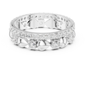 Unique 1.53 CTW Womens VVS1 Round Moissanite Diamond Wedding Band