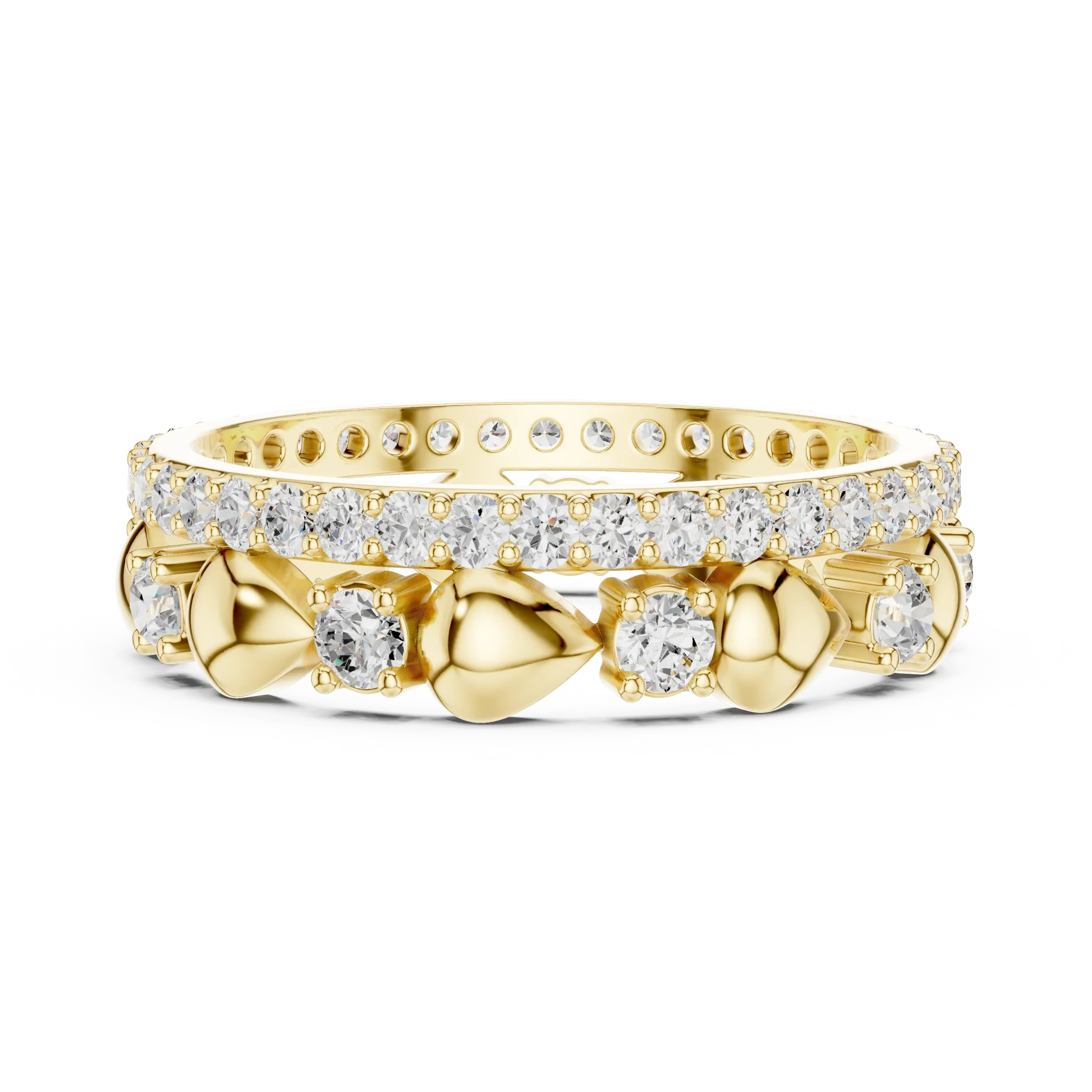 Unique 1.53 CTW Womens VVS1 Round Moissanite Diamond Wedding Band