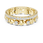 Unique 1.53 CTW Womens VVS1 Round Moissanite Diamond Wedding Band