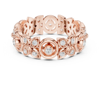 18K Gold 0.36 CTW VVS Moissanite Floral Eternity Band