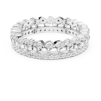 0.67 CTW VVS1 Moissanite 14K White Gold Leaf Design Wedding Band