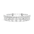 10K Gold VVS1 Moissanite Fancy Wedding Eternity Band