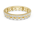 10K Gold VVS1 Moissanite Fancy Wedding Eternity Band