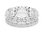 0.57 CTW White Gold D Color Moissanite Floral Eternity Wedding Band