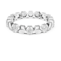 0.31 CTW Hexagon Eternity Band Rose Gold Round D Color VVS1 Moissanite Wedding Ring