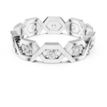 0.35 CTW VVS1 Round Lab Grown 14K Yellow Gold Hexagon Wedding Band