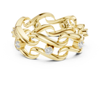 14K White Gold 0.25 CTW Round Moissanite Infinity Swirl Stacking Ring
