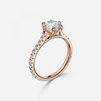 Round Brilliant Cut Micro Setting Diamond Ring