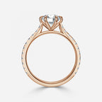 Round Brilliant Cut Micro Setting Diamond Ring