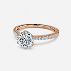 Round Brilliant Micro Set Engagement Ring