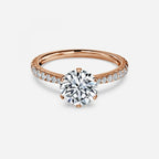 Round Brilliant Micro Set Engagement Ring